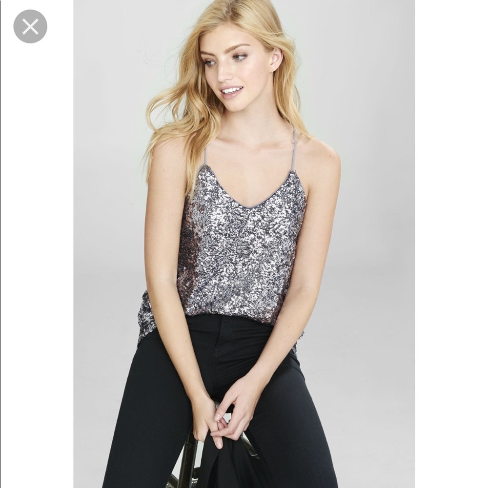 Sequin tank top